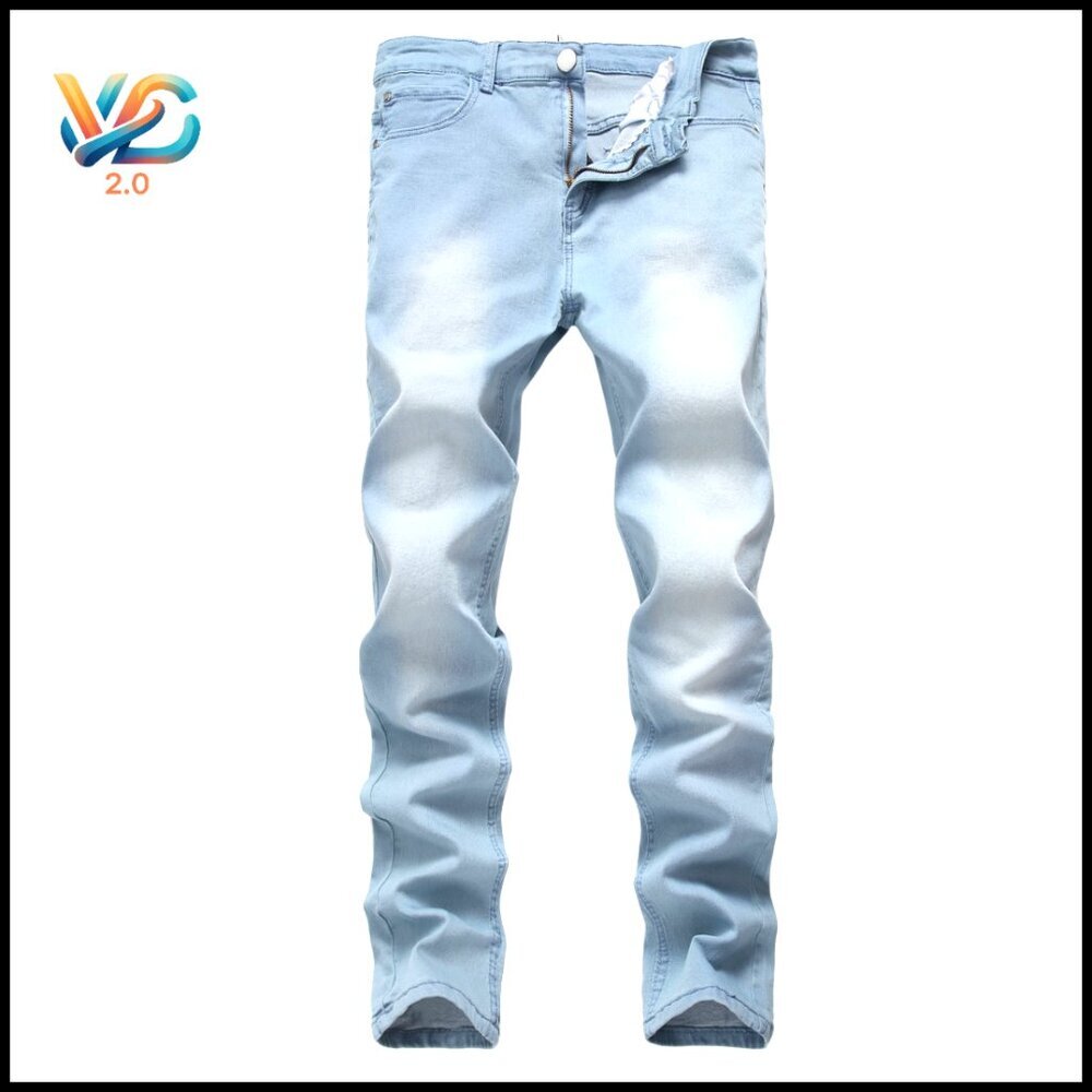 Men's Skinny Jeans Stretch Slim Fit Denim Pants